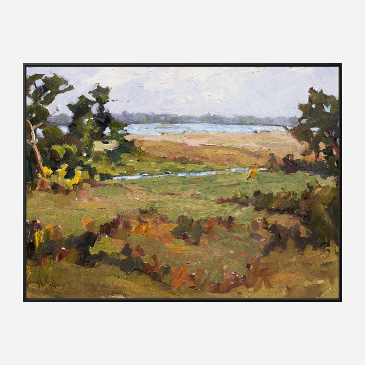 Marsh Light Artist Enhanced Canvas Print by John Beard Collection - product image 5 for Resin Society