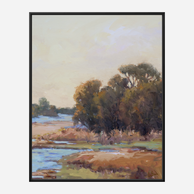 Marsh Morning I Artist Enhanced Canvas Print by John Beard Collection - product image 2 for Resin Society