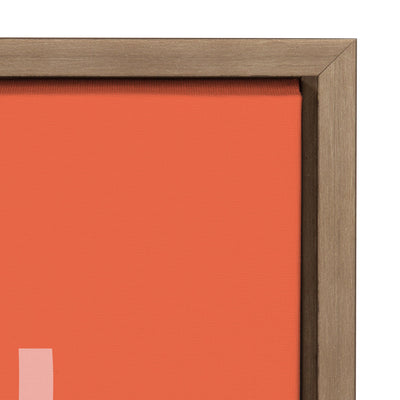 Sylvie Flower in Orange Framed Canvas by kateandlaurel - product image 3 for Resin Society