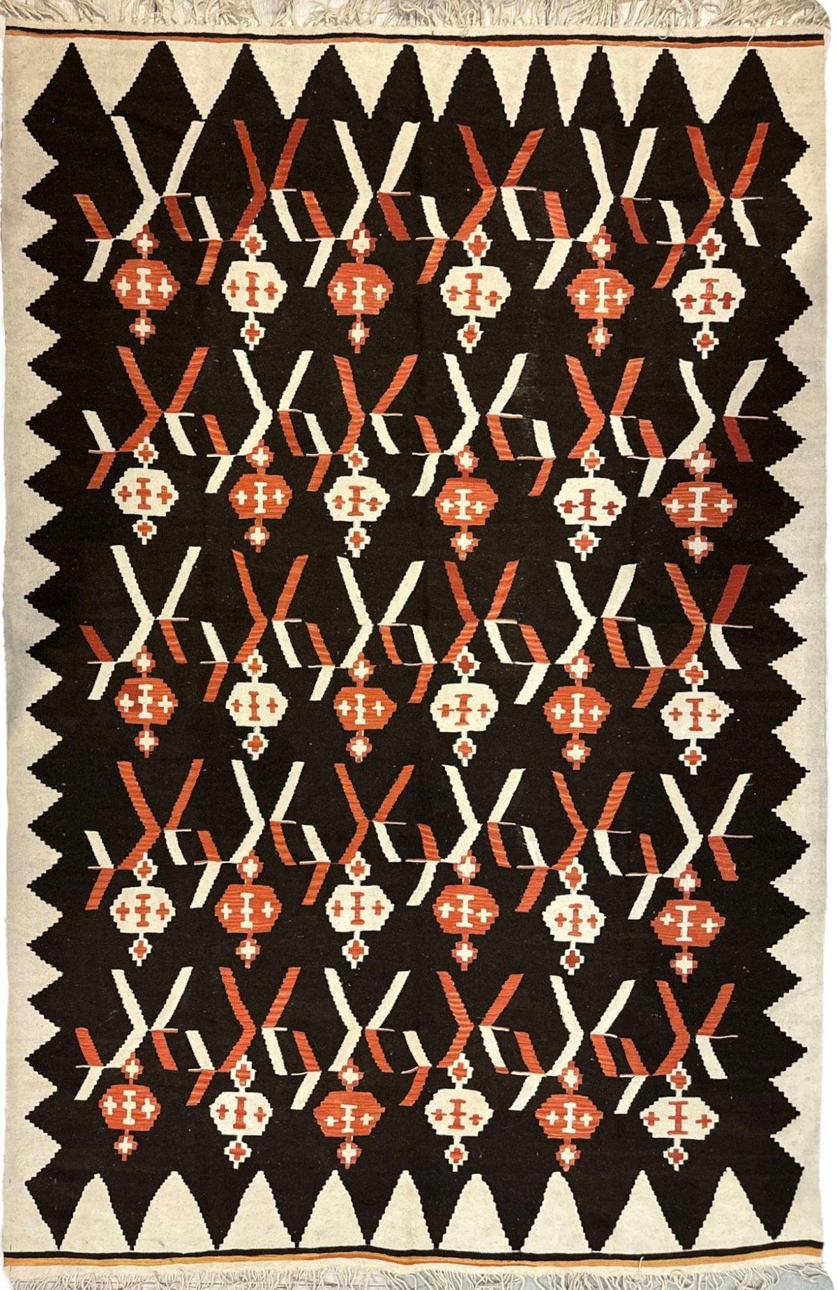 Masterpiece Large Vintage minimalistic Karabakh Kilim 7’5” x 11’ by Rugistan - main product image for Resin Society