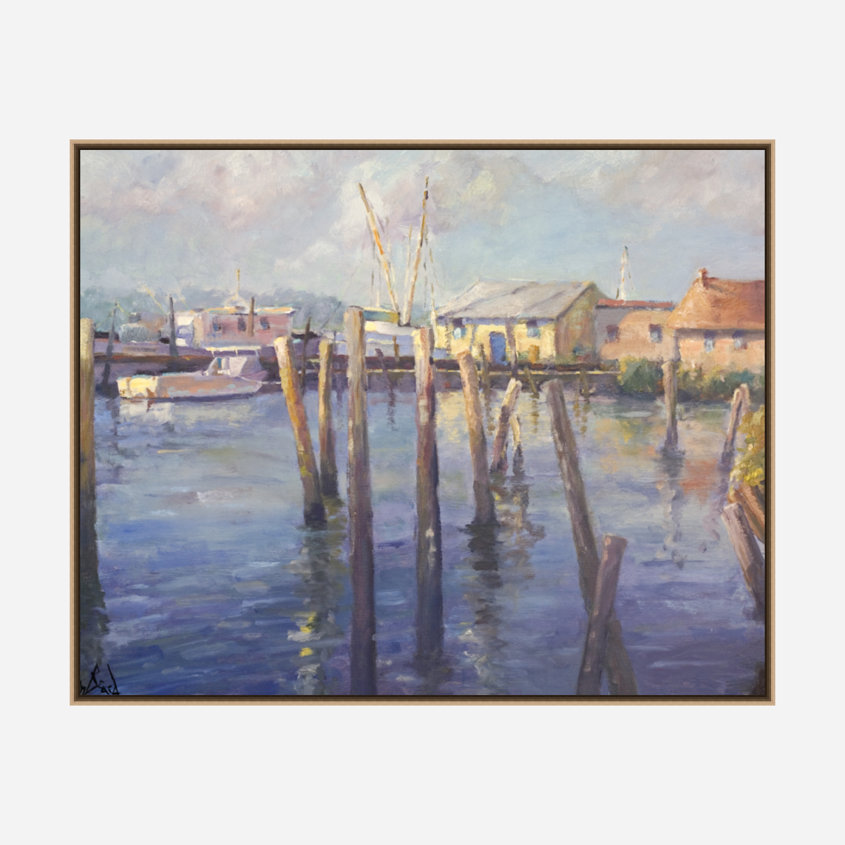 Mayport Pilings Artist Enhanced Canvas Print by John Beard Collection - product image 8 for Resin Society