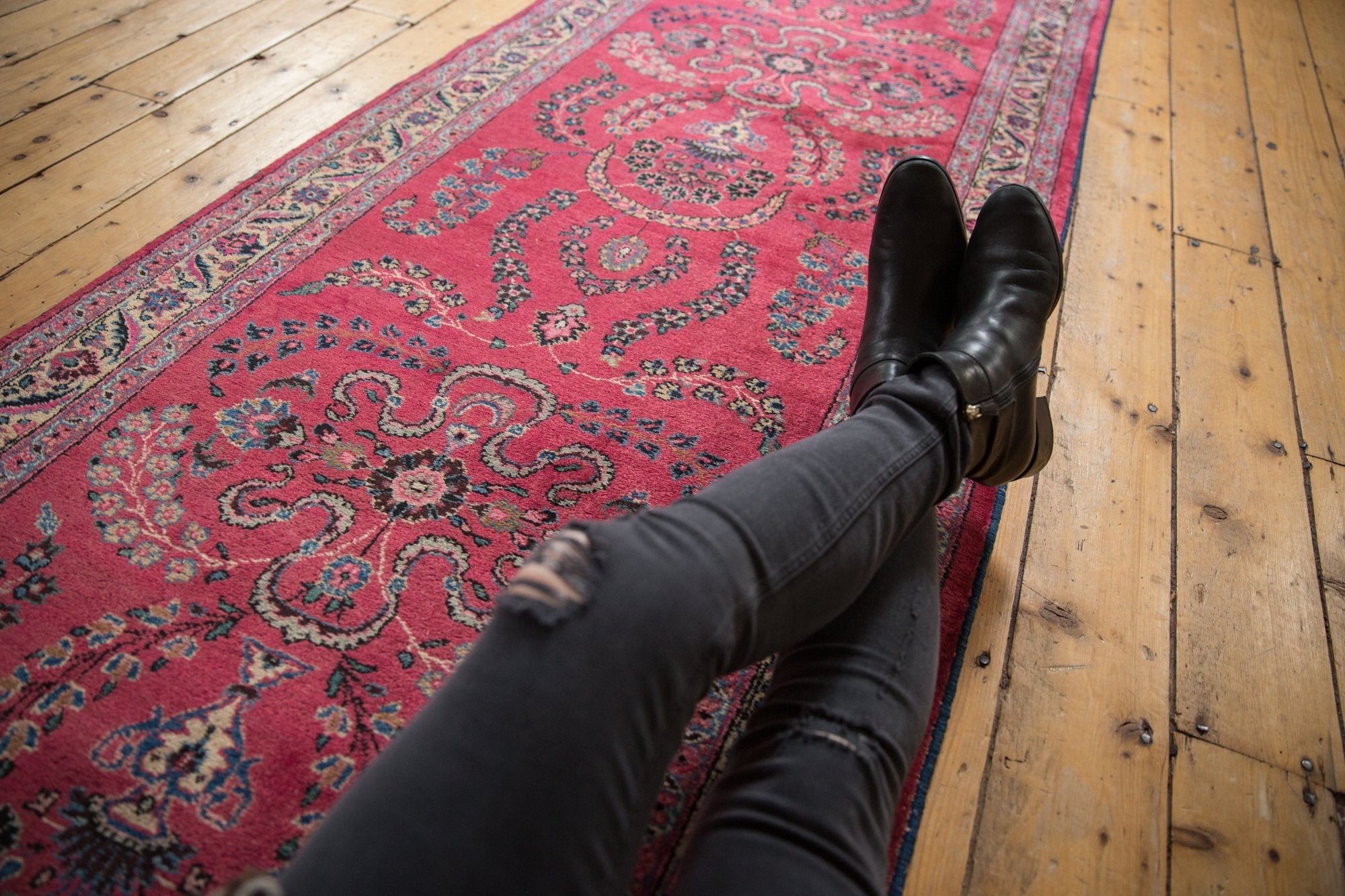 3.5x16 Vintage Meshed Rug Runner by Old New House® - product image 2 for Resin Society