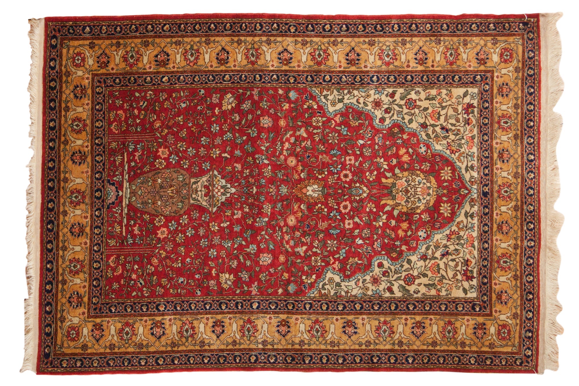 5x7.5 Vintage Romanian Hereke Design Rug by Old New House® - main product image for Resin Society