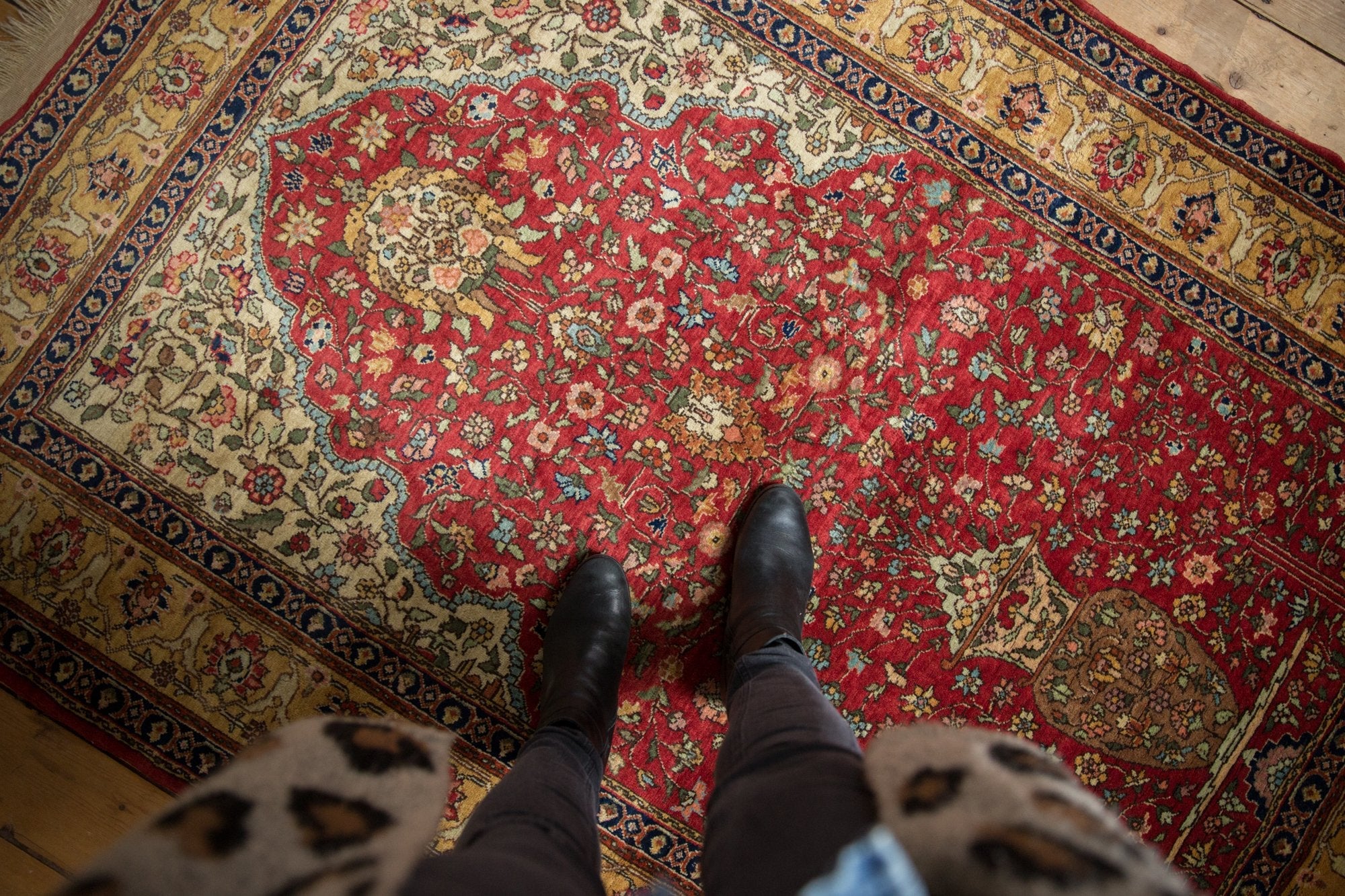 5x7.5 Vintage Romanian Hereke Design Rug by Old New House® - product image 2 for Resin Society