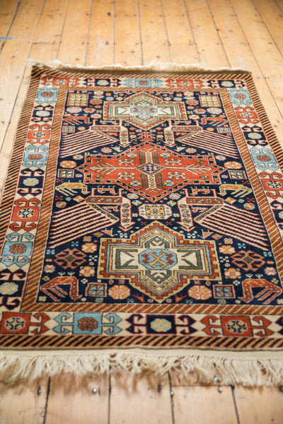 3.5x5.5 Vintage Romanian Akstafa Design Rug by Old New House® - product image 3 for Resin Society