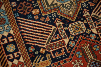 3.5x5.5 Vintage Romanian Akstafa Design Rug by Old New House® - product image 5 for Resin Society