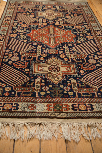 4x6.5 Vintage Romanian Akstafa Design Rug by Old New House® - product image 6 for Resin Society