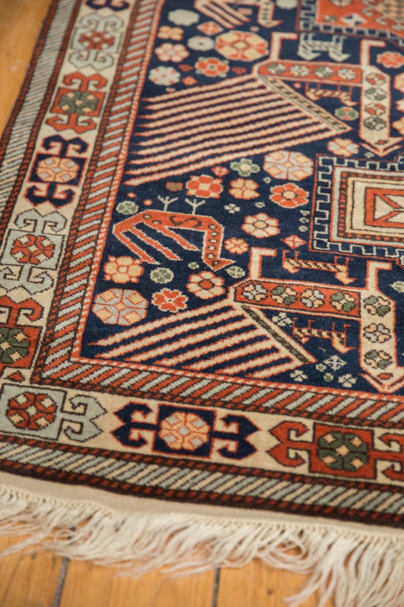 4x6.5 Vintage Romanian Akstafa Design Rug by Old New House® - product image 9 for Resin Society