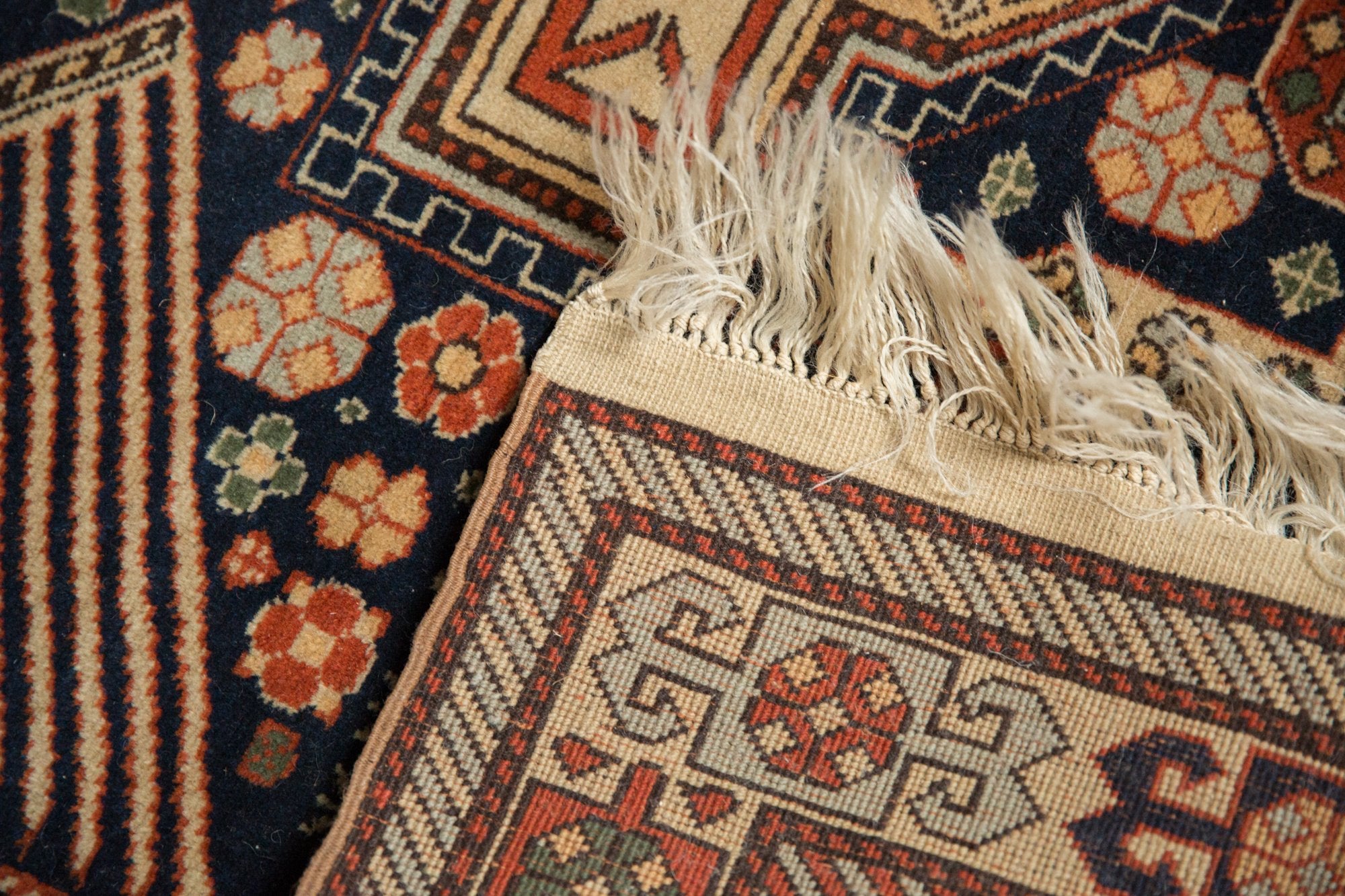 4x6.5 Vintage Romanian Akstafa Design Rug by Old New House® - product image 11 for Resin Society