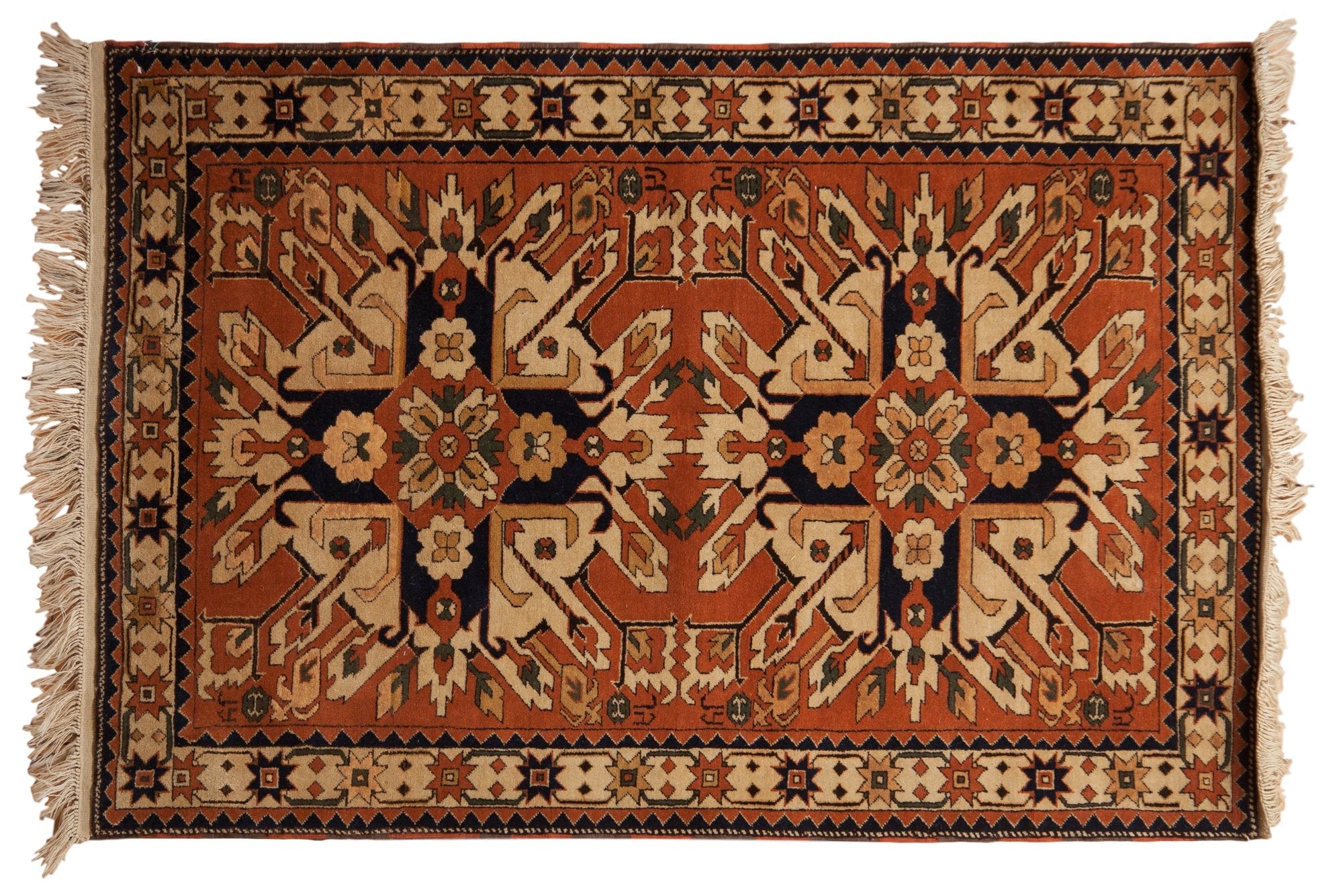 4x6 Vintage Romanian Kazak Design Rug by Old New House® - main product image for Resin Society