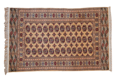 4x6.5 Vintage Pakistani Bokhara Design Rug by Old New House® - main product image for Resin Society
