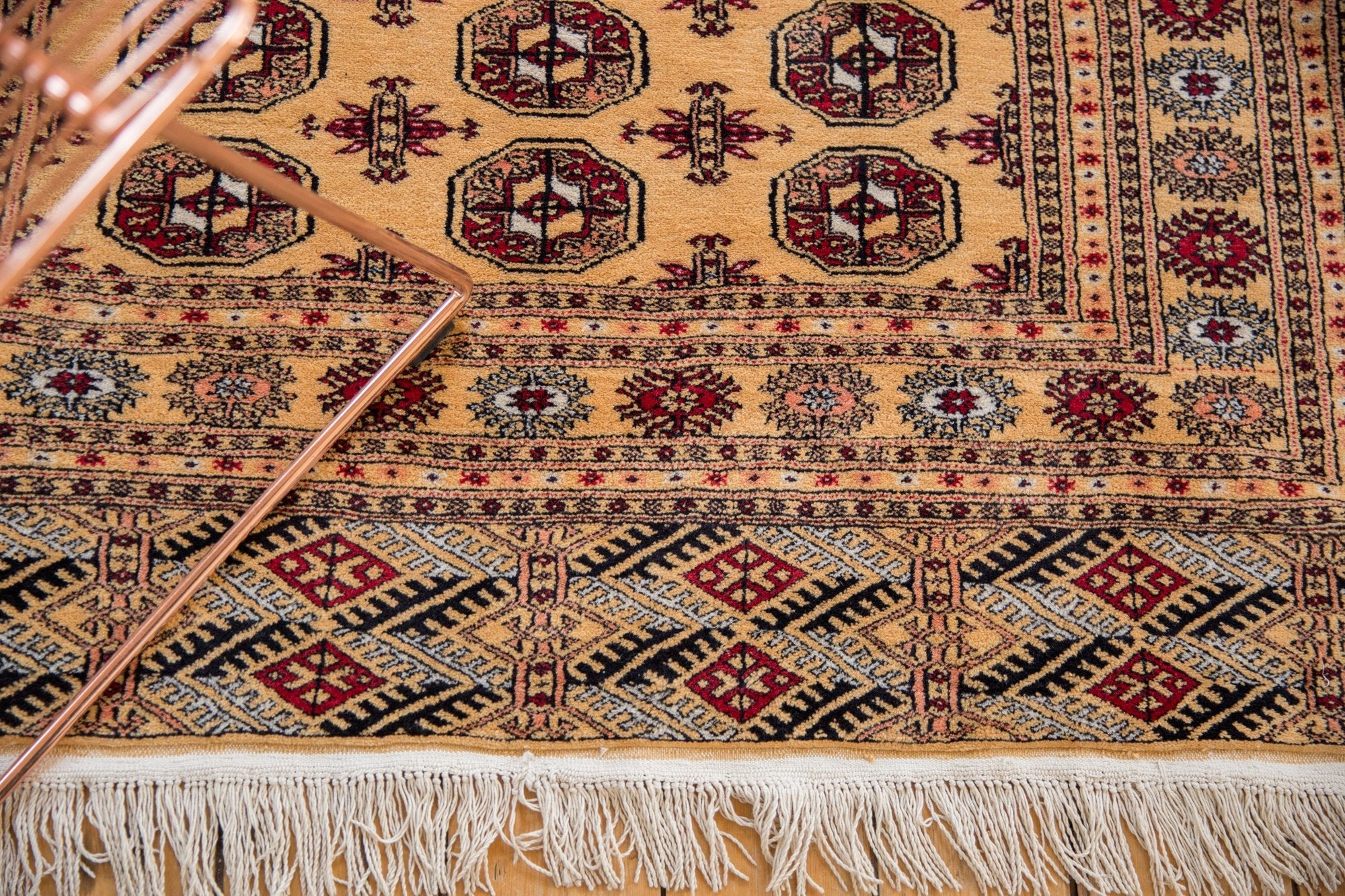 4x6.5 Vintage Pakistani Bokhara Design Rug by Old New House® - product image 7 for Resin Society
