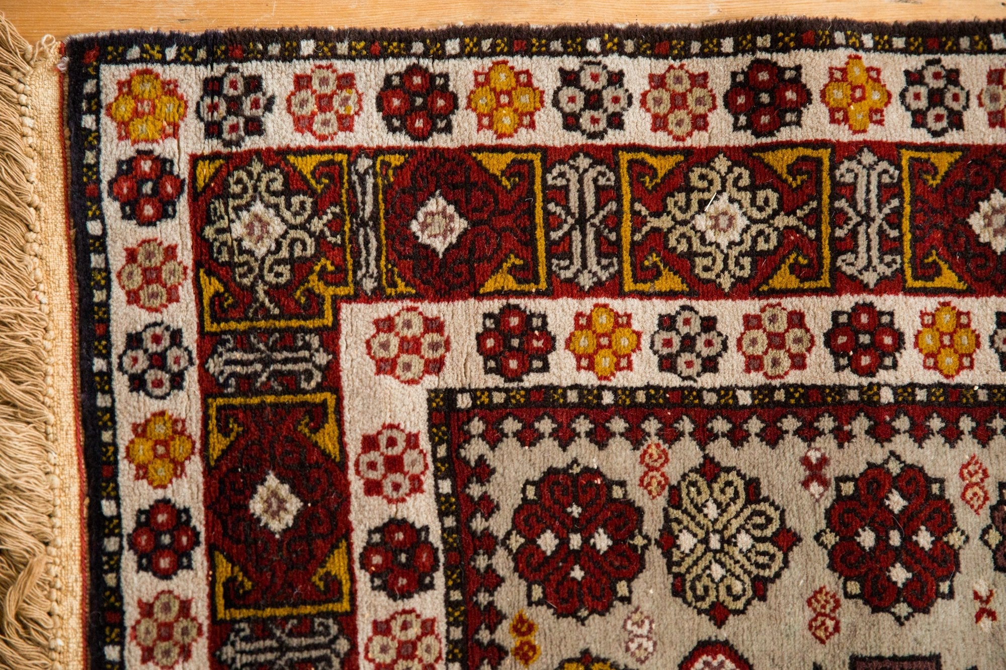 4x5.5 Vintage Romanian Shirvan Design Rug by Old New House® - product image 9 for Resin Society