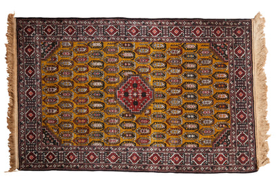 4x6.5 Vintage Romanian Shirvan Design Rug by Old New House® - main product image for Resin Society