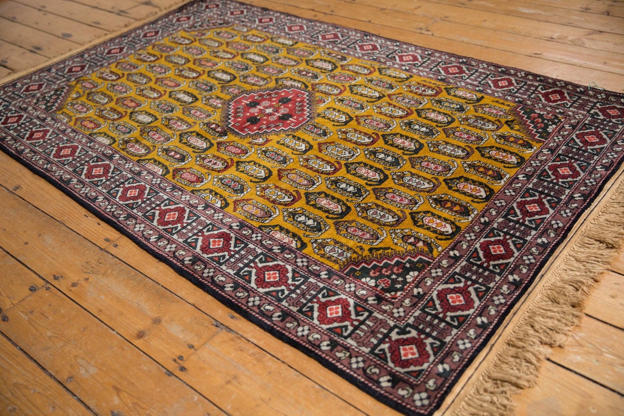 4x6.5 Vintage Romanian Shirvan Design Rug by Old New House® - product image 3 for Resin Society