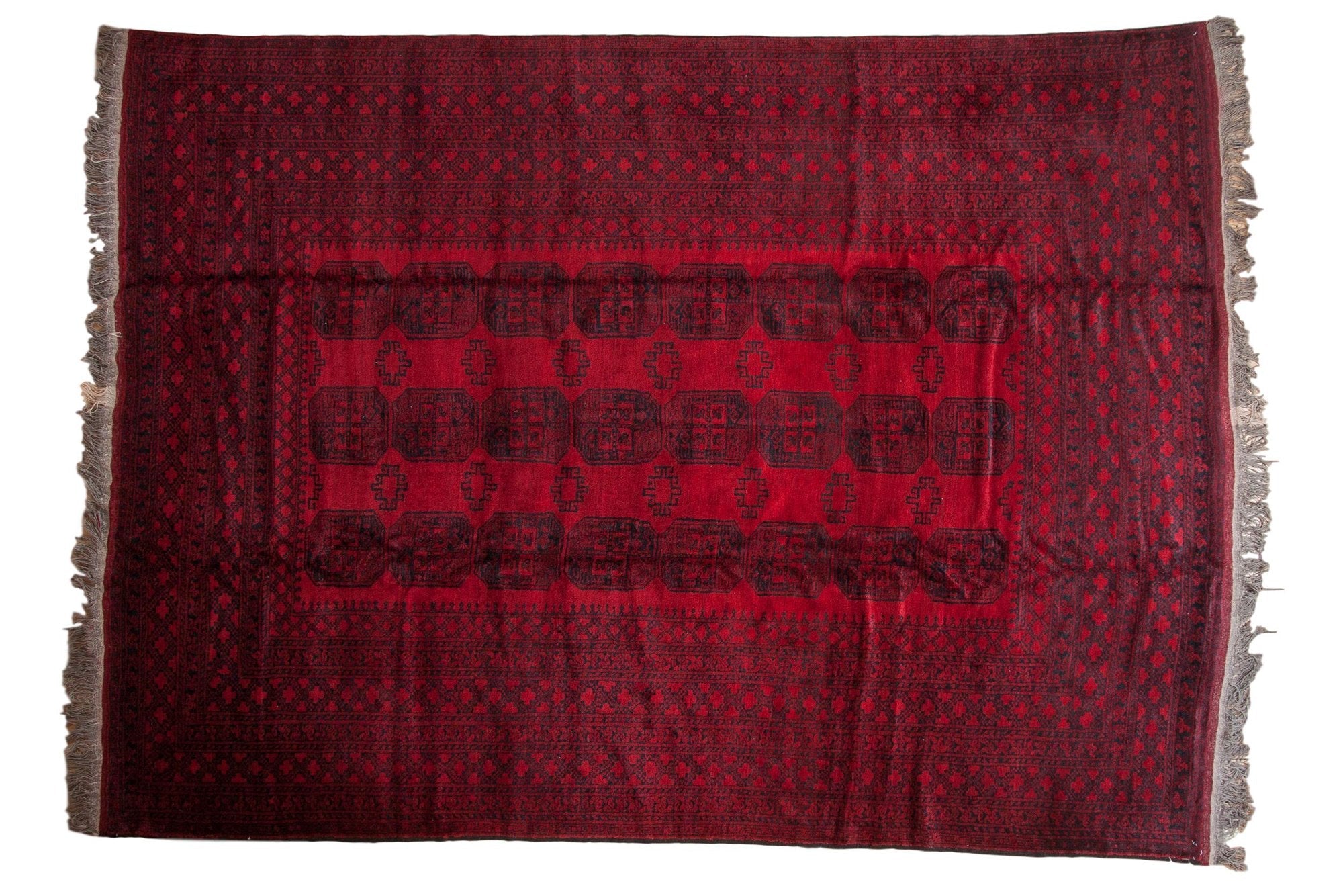 9x12.5 Vintage Afghani Ersari Design Carpet by Old New House® - main product image for Resin Society