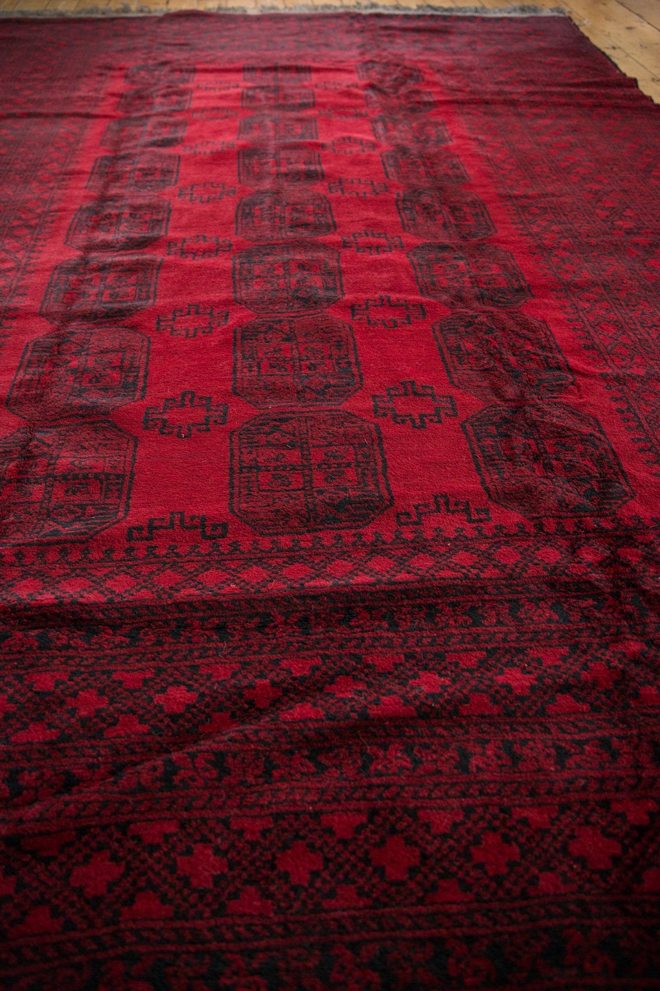 9x12.5 Vintage Afghani Ersari Design Carpet by Old New House® - product image 6 for Resin Society