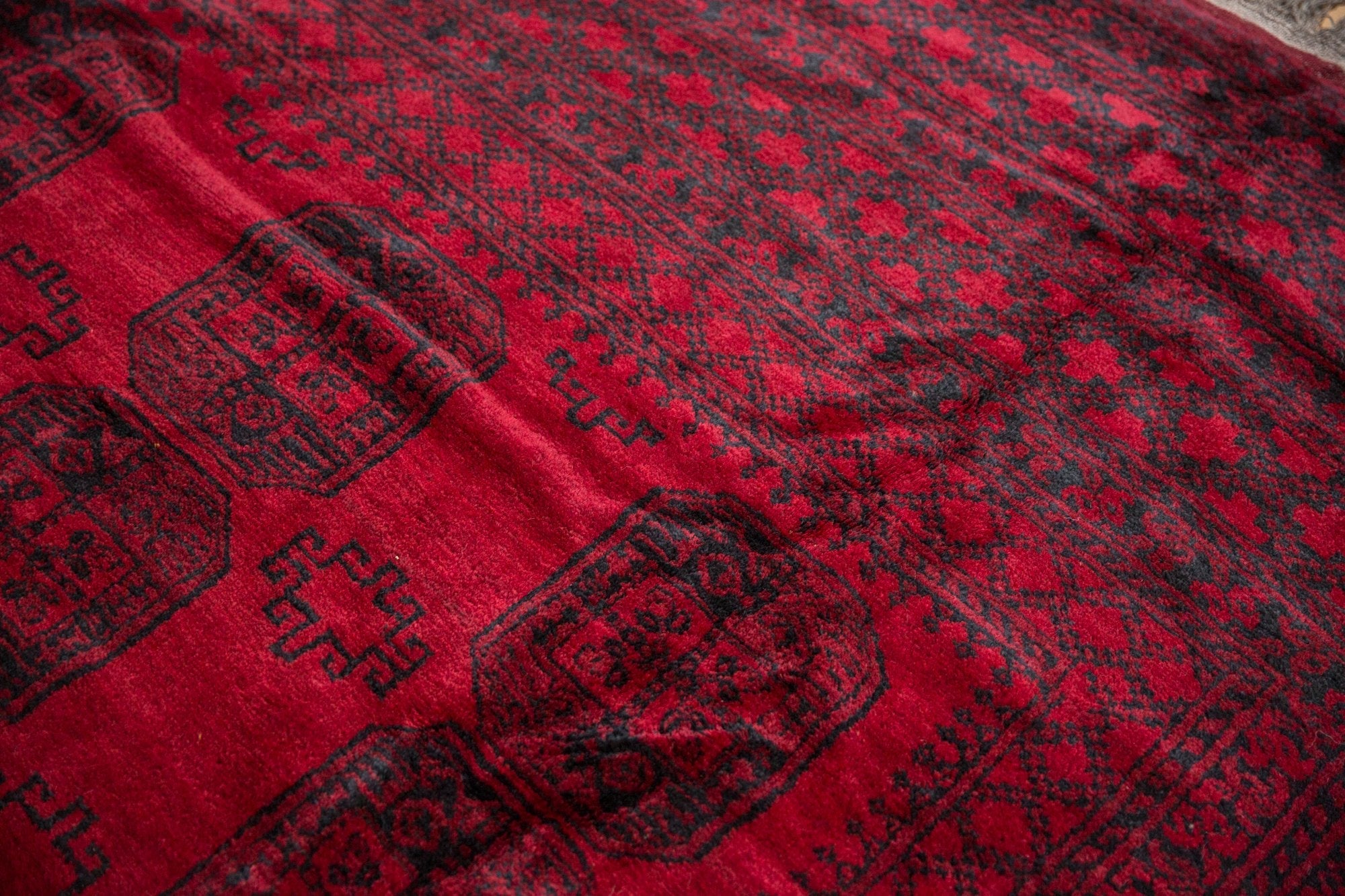 9x12.5 Vintage Afghani Ersari Design Carpet by Old New House® - product image 8 for Resin Society