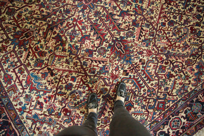 9.5x10 Vintage Mehrivan Square Carpet by Old New House® - product image 2 for Resin Society