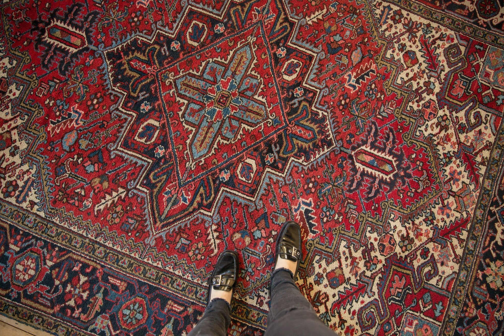 6x8.5 Vintage Heriz Carpet by Old New House® - product image 2 for Resin Society