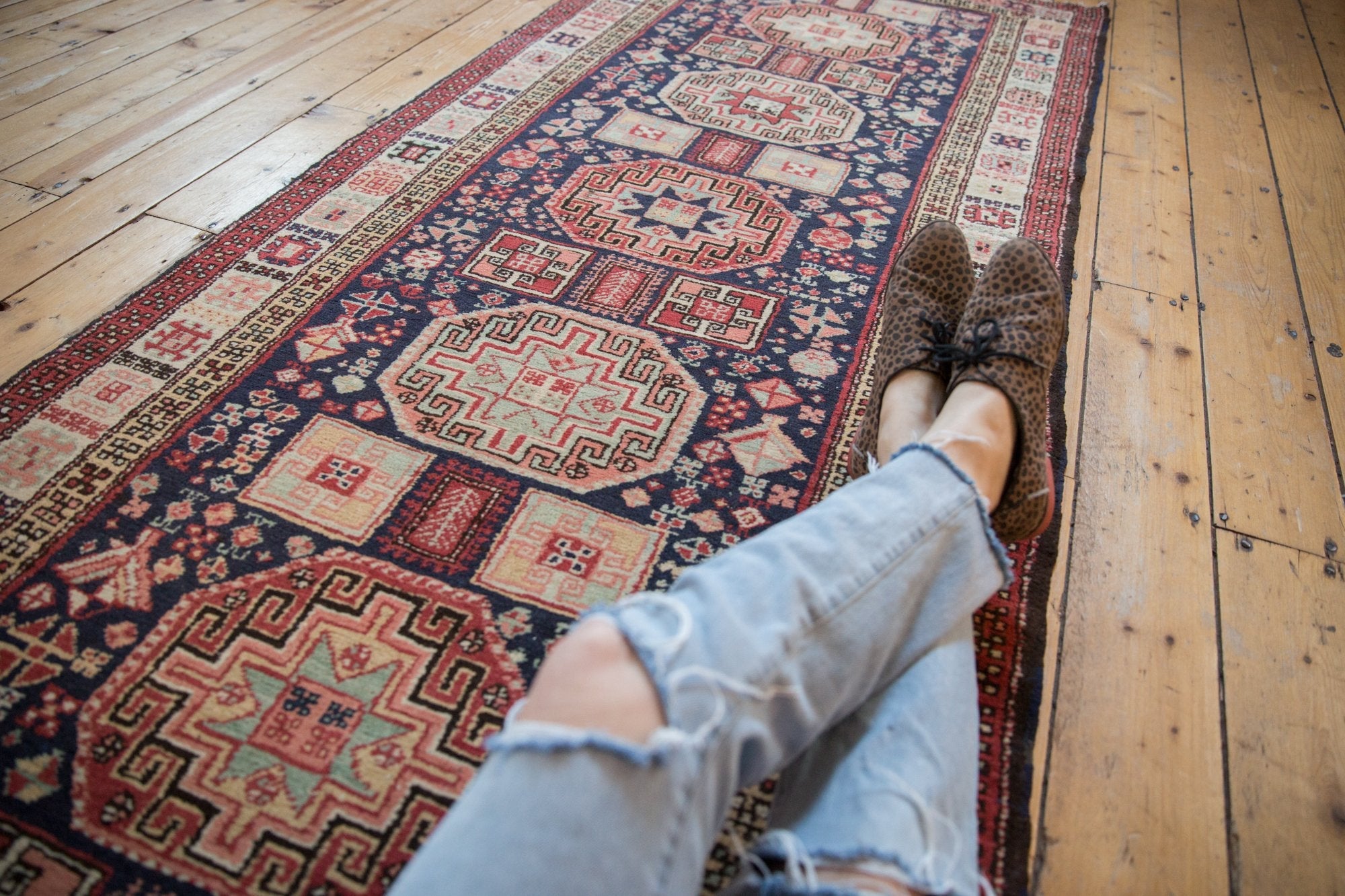 3.5x10 Vintage Ardebil Rug Runner by Old New House® - product image 2 for Resin Society