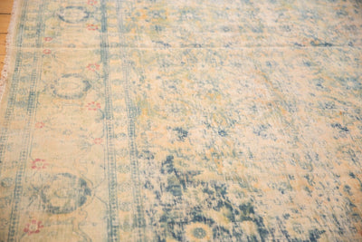 9x14.5 Vintage Distressed Bulgarian Herati Design Carpet by Old New House® - product image 4 for Resin Society