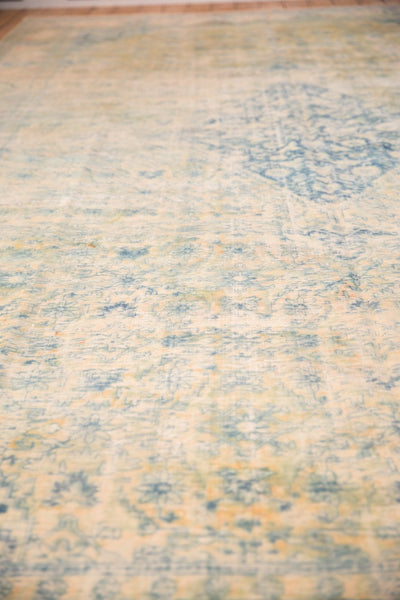 9x14.5 Vintage Distressed Bulgarian Herati Design Carpet by Old New House® - product image 7 for Resin Society