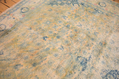 9x14.5 Vintage Distressed Bulgarian Herati Design Carpet by Old New House® - product image 10 for Resin Society