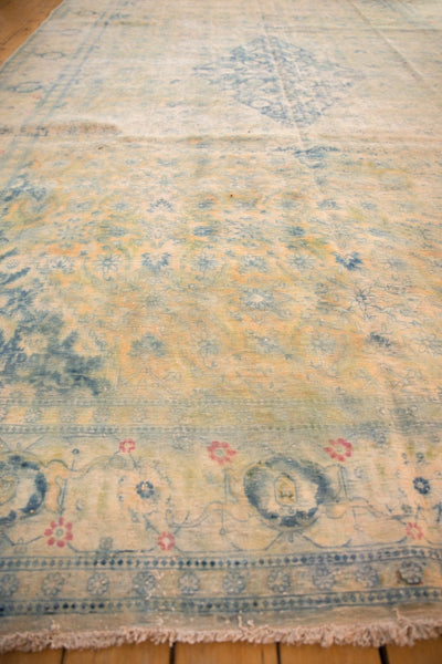 9x14.5 Vintage Distressed Bulgarian Herati Design Carpet by Old New House® - product image 11 for Resin Society