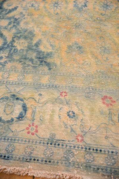 9x14.5 Vintage Distressed Bulgarian Herati Design Carpet by Old New House® - product image 12 for Resin Society