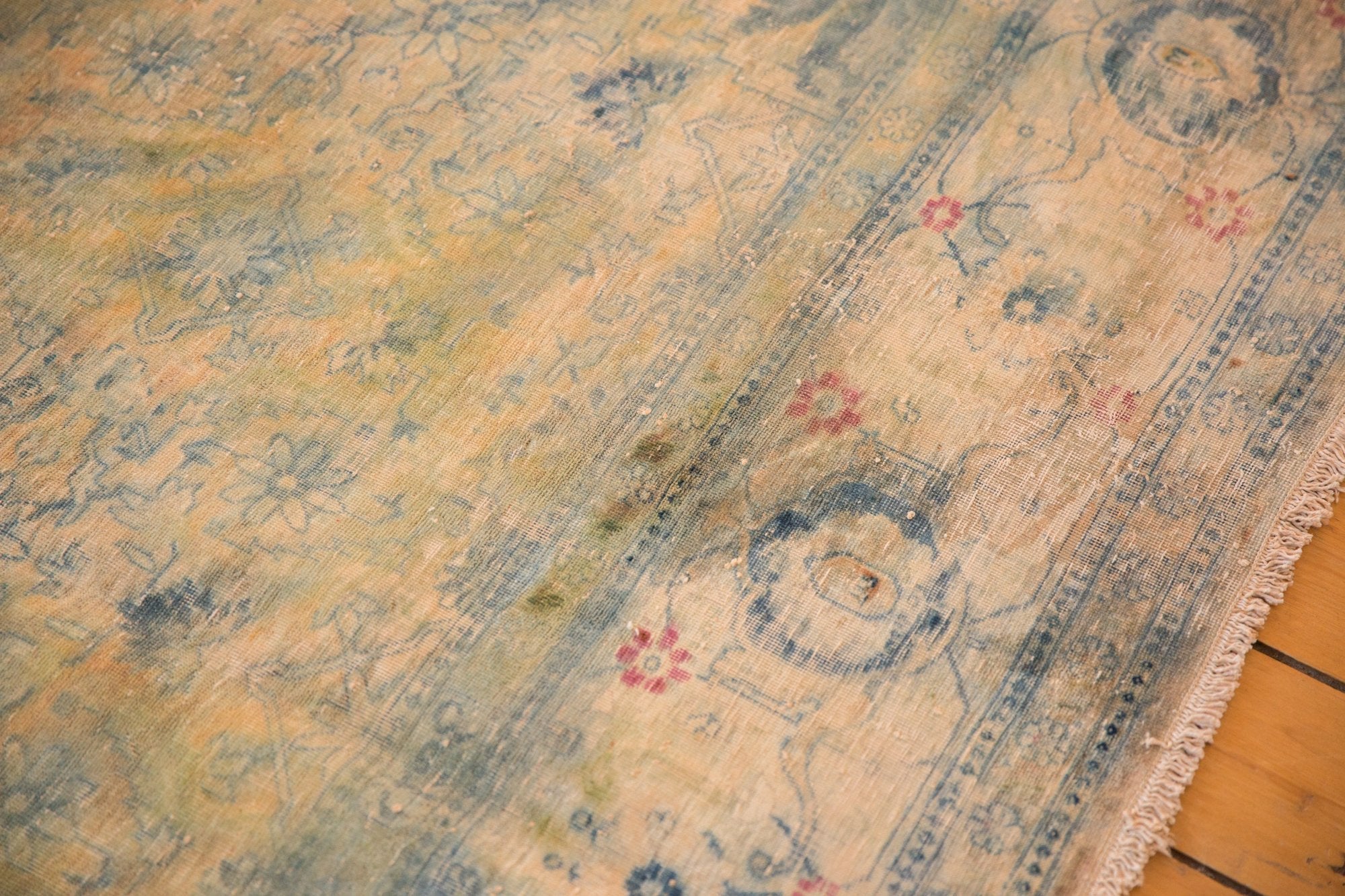 9x14.5 Vintage Distressed Bulgarian Herati Design Carpet by Old New House® - product image 13 for Resin Society