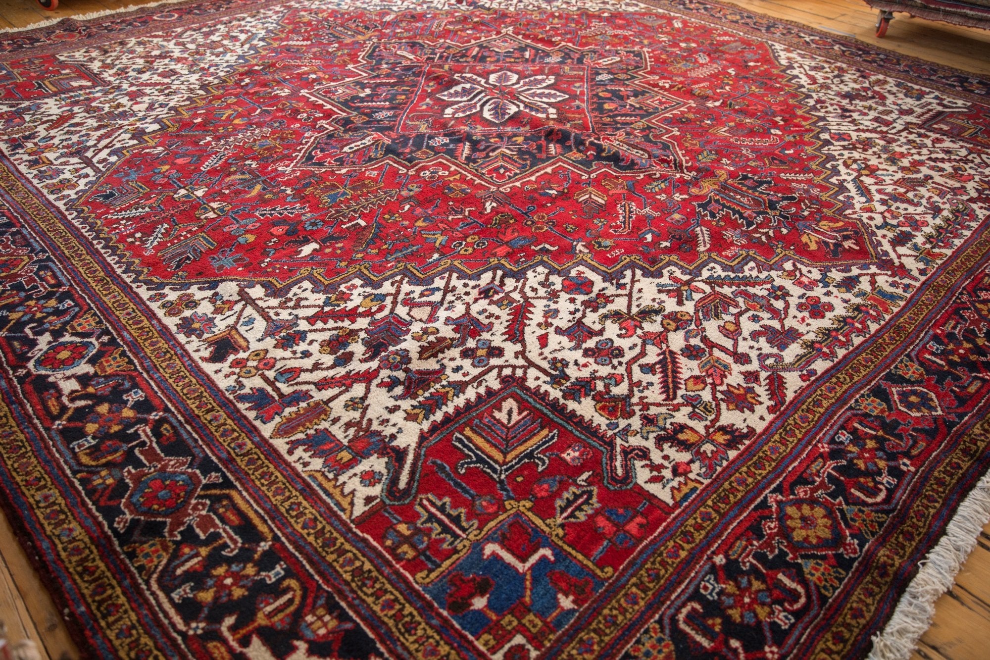 12.5x12.5 Vintage Mehrivan Square Carpet by Old New House® - product image 5 for Resin Society