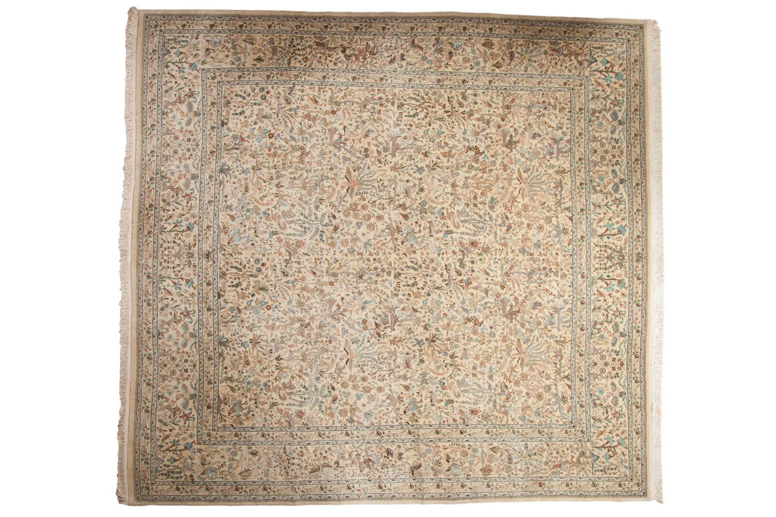 11x11.5 Vintage Tabriz Square Carpet by Old New House® - main product image for Resin Society