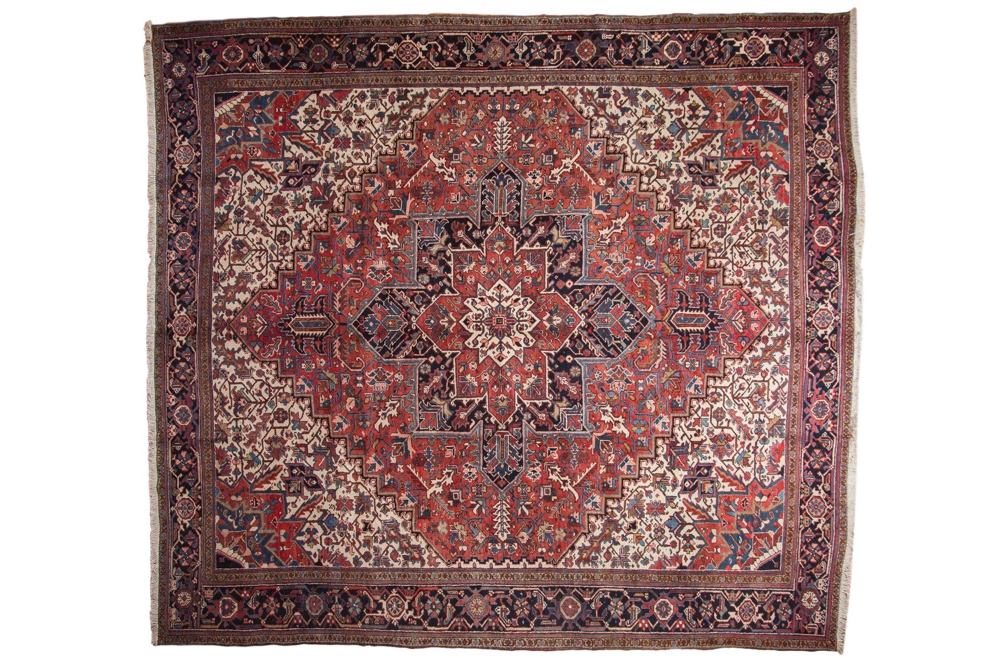 11.5x12.5 Vintage Heriz Square Carpet by Old New House® - main product image for Resin Society