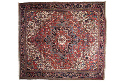 11.5x12.5 Vintage Heriz Square Carpet by Old New House® - main product image for Resin Society