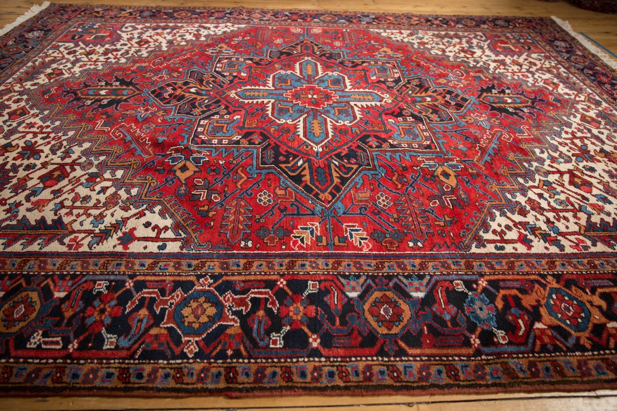 9.5x11.5 Vintage Heriz Carpet by Old New House® - product image 12 for Resin Society