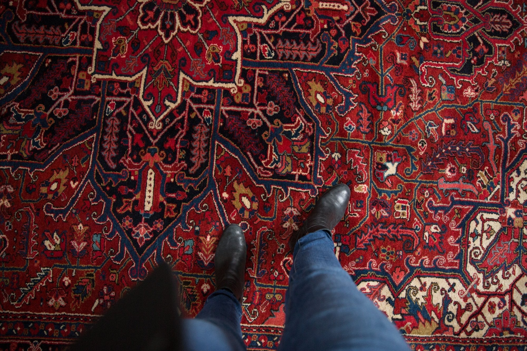 10x13 Vintage Heriz Carpet by Old New House® - product image 2 for Resin Society