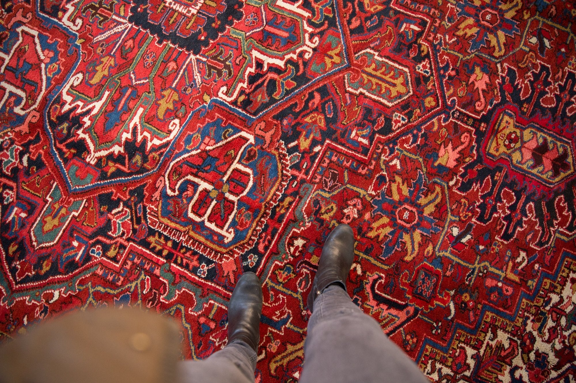 10.5x14.5 Vintage Heriz Carpet by Old New House® - product image 2 for Resin Society