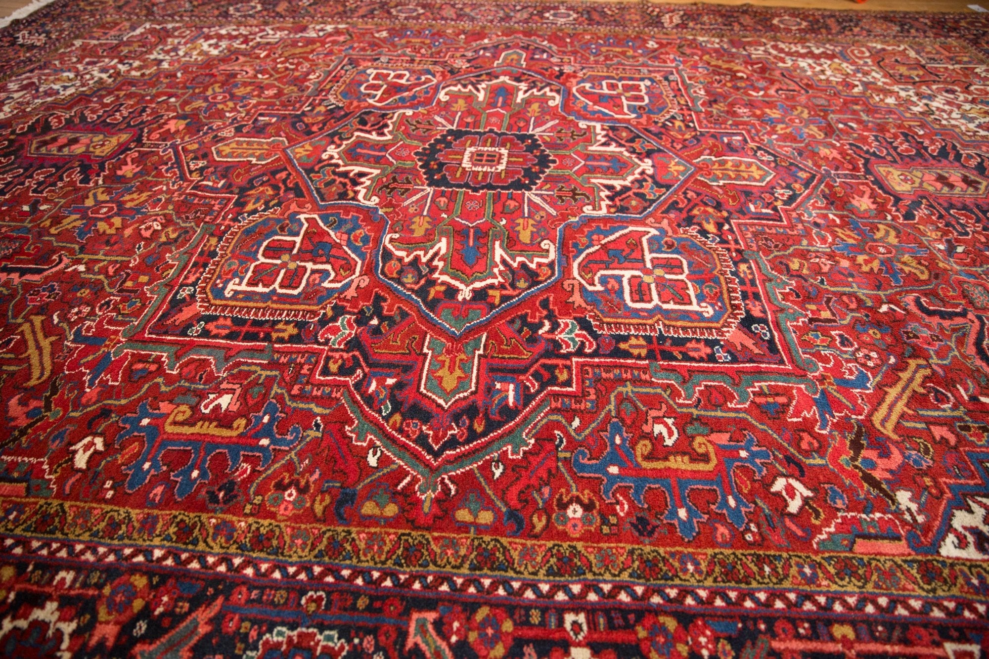 10.5x14.5 Vintage Heriz Carpet by Old New House® - product image 5 for Resin Society