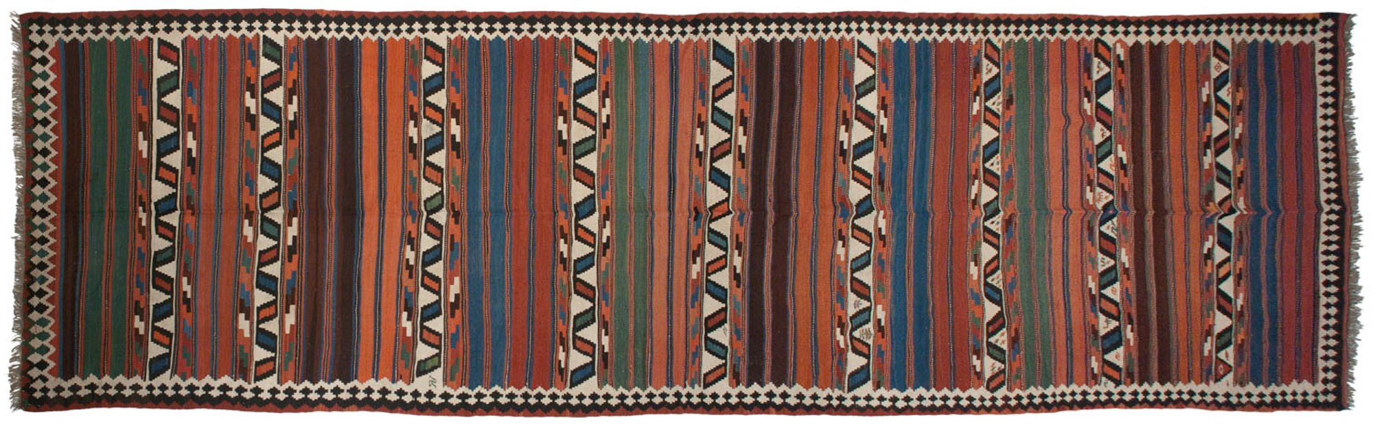 RESERVED 6x20 Antique Persian Kilim Carpet