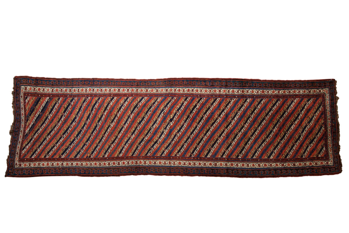 4x14 Antique Kurdish Rug Runner by Old New House® - main product image for Resin Society