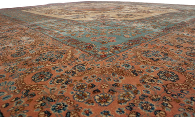 RESERVED 13.5x16 Vintage Fine Kerman Carpet
