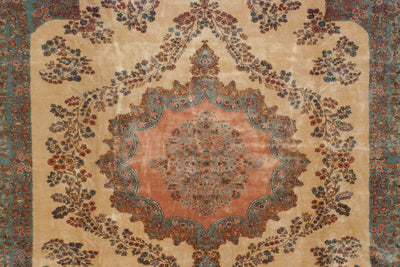 RESERVED 13.5x16 Vintage Fine Kerman Carpet