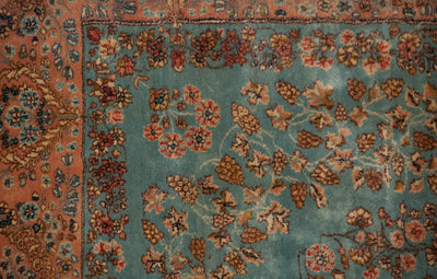RESERVED 13.5x16 Vintage Fine Kerman Carpet