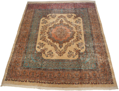 RESERVED 13.5x16 Vintage Fine Kerman Carpet