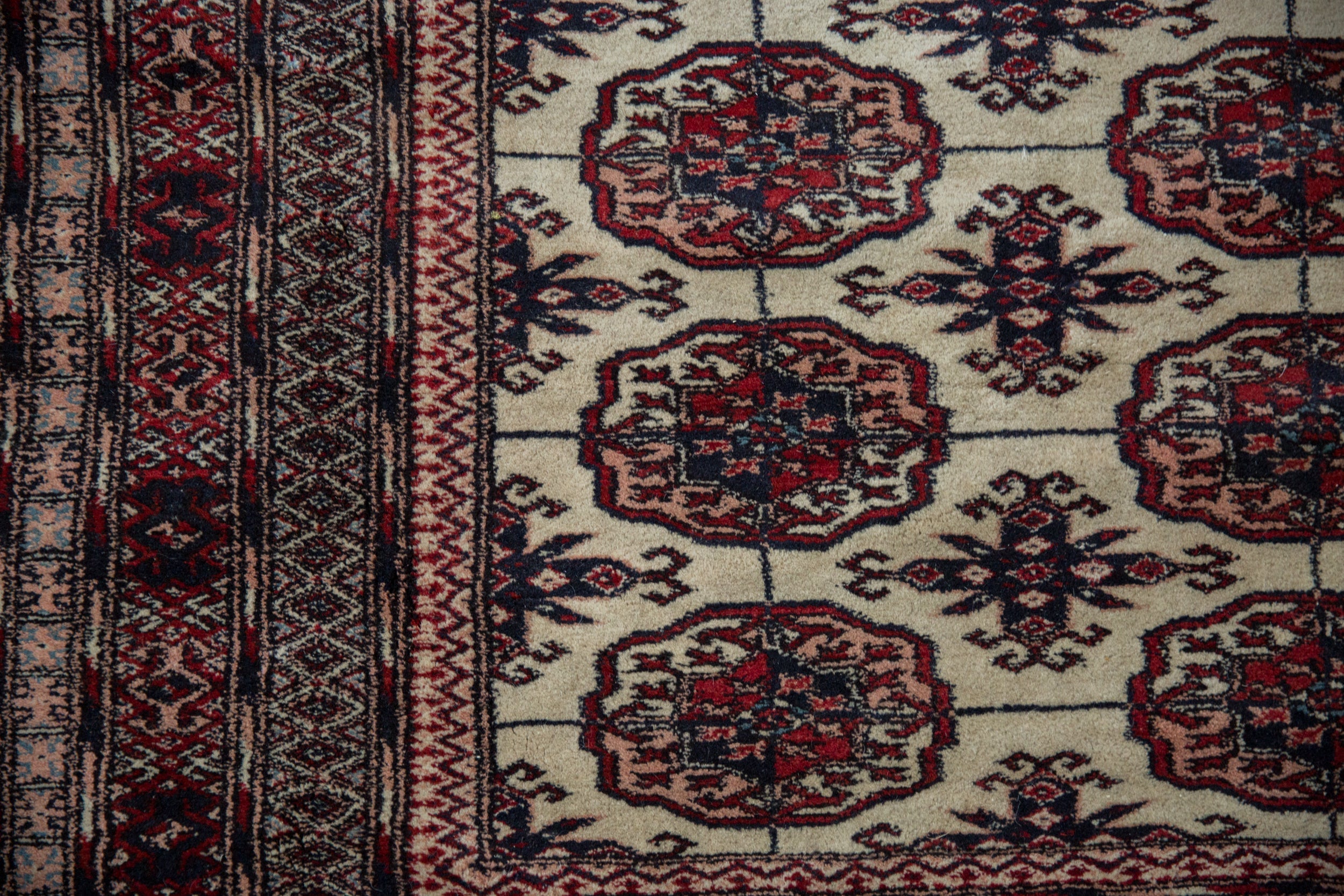 12.5x12.5 Vintage Fine Pakistani Bokhara Design Square Carpet by Old New House® - product image 5 for Resin Society