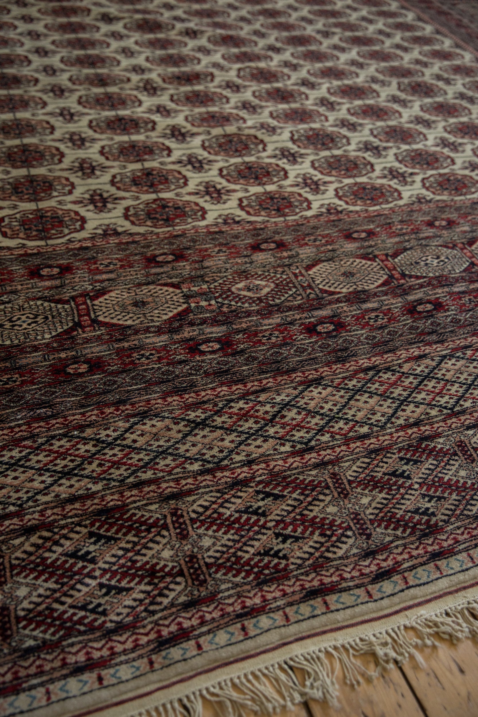 12.5x12.5 Vintage Fine Pakistani Bokhara Design Square Carpet by Old New House® - product image 7 for Resin Society