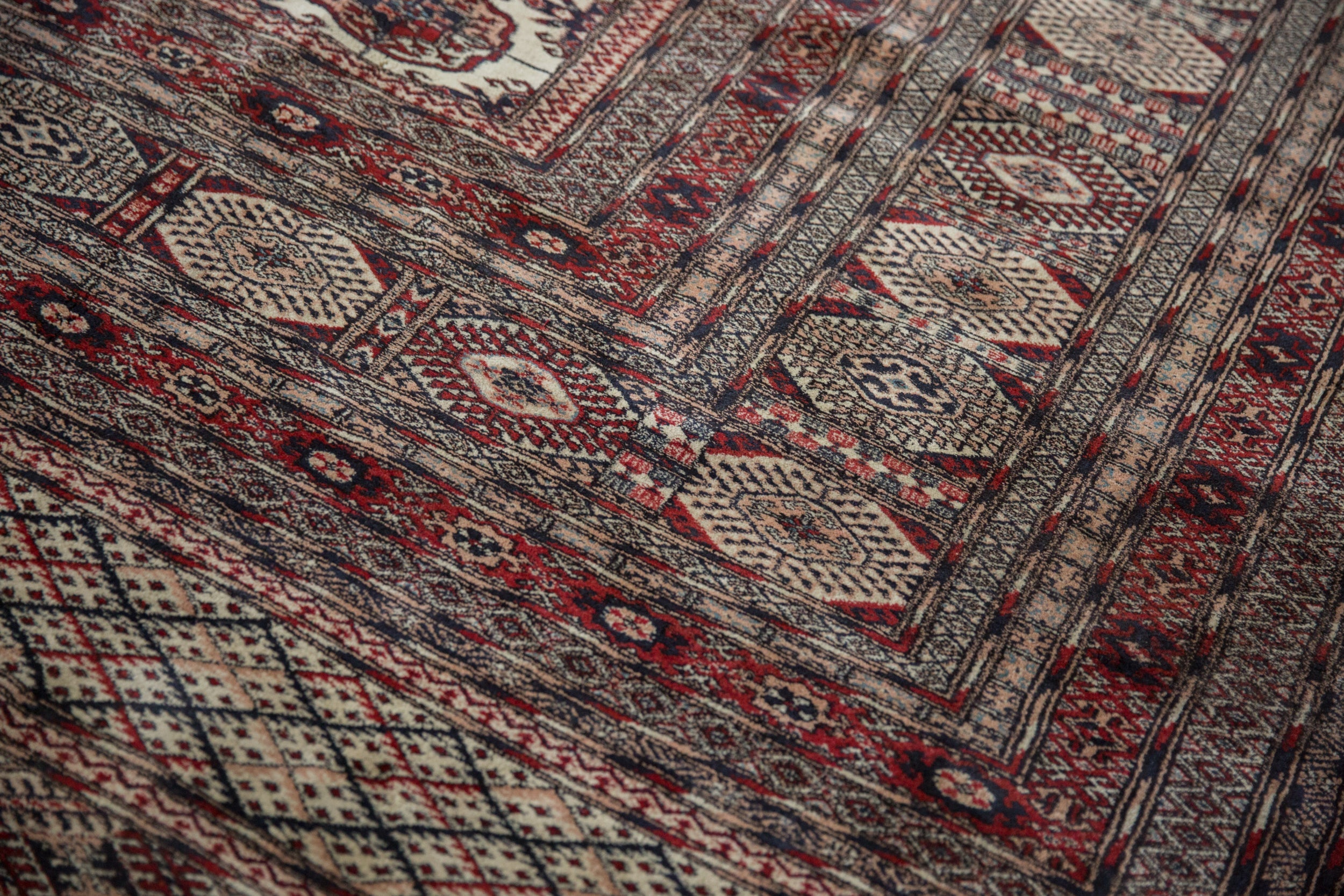 12.5x12.5 Vintage Fine Pakistani Bokhara Design Square Carpet by Old New House® - product image 11 for Resin Society