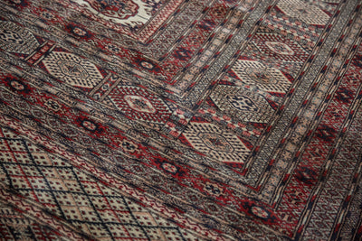 12.5x12.5 Vintage Fine Pakistani Bokhara Design Square Carpet by Old New House® - product image 11 for Resin Society