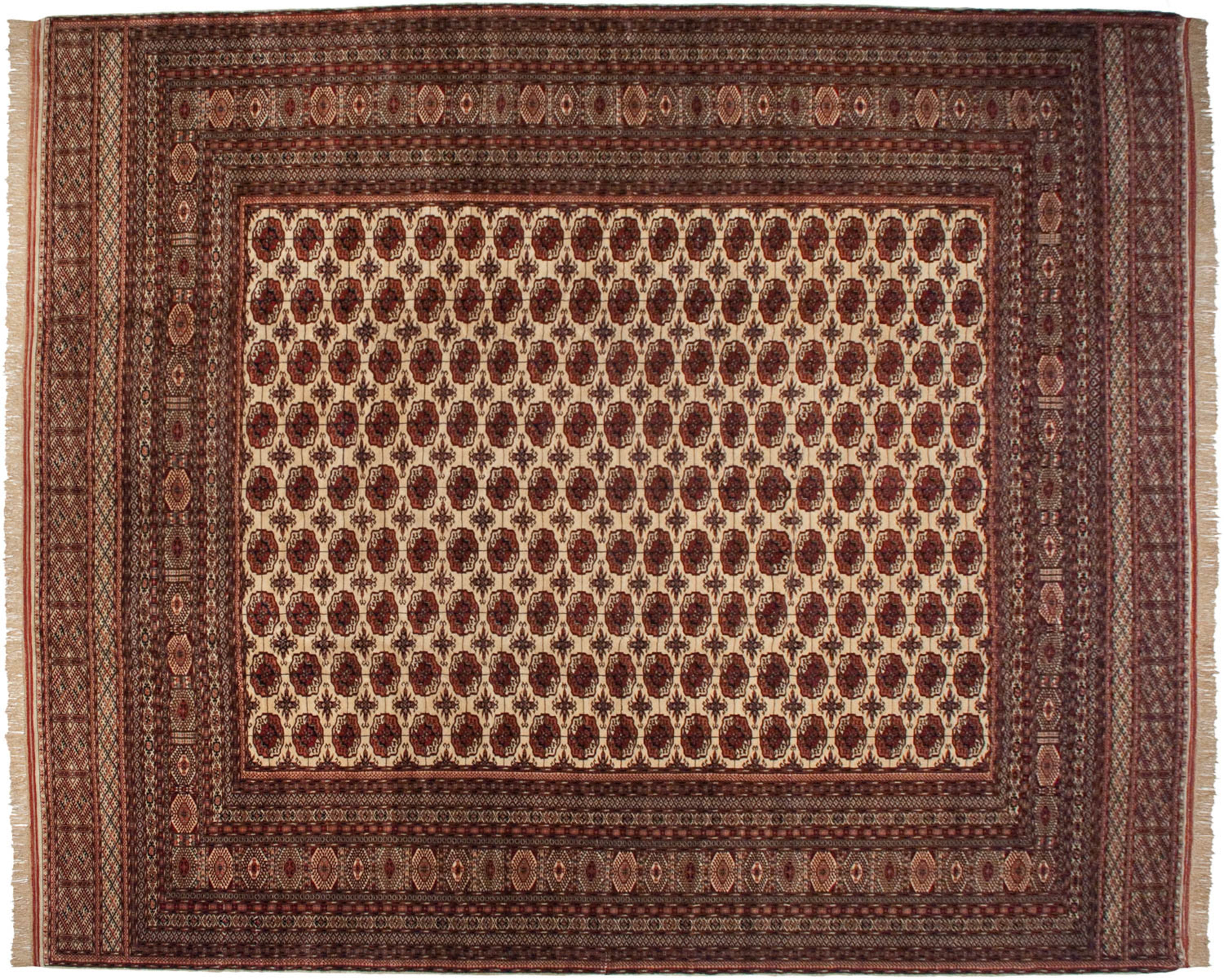 14.5x16.5 Vintage Fine Pakistani Bokhara Design Carpet by Old New House® - main product image for Resin Society